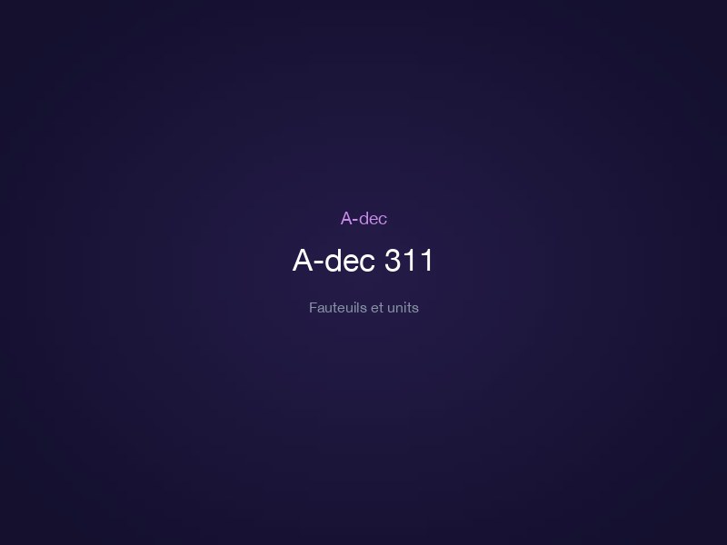 A-dec 311