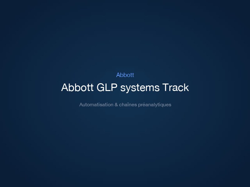 Abbott GLP systems Track