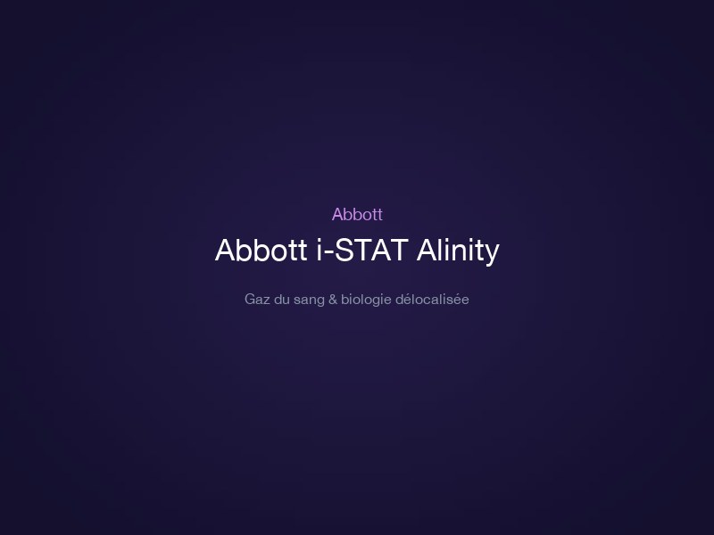 Abbott i-STAT Alinity