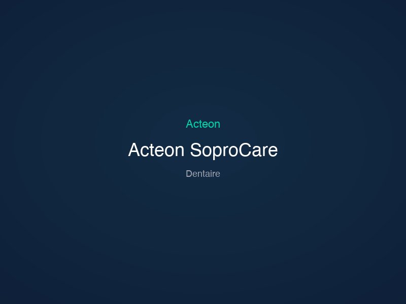 Acteon SoproCare
