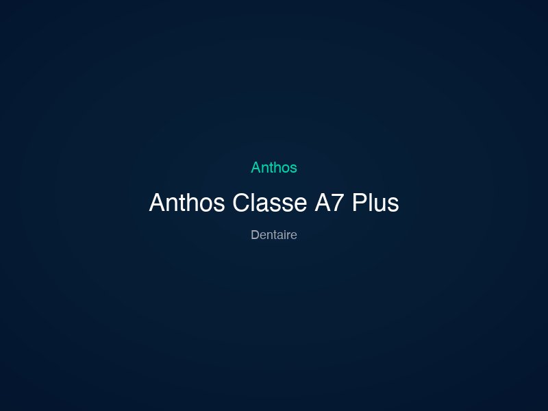 Anthos Classe A7 Plus