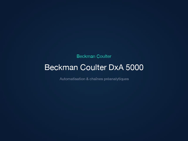 Beckman Coulter DxA 5000