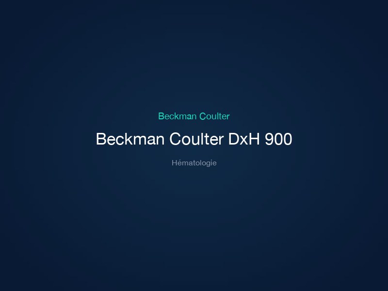 Beckman Coulter DxH 900