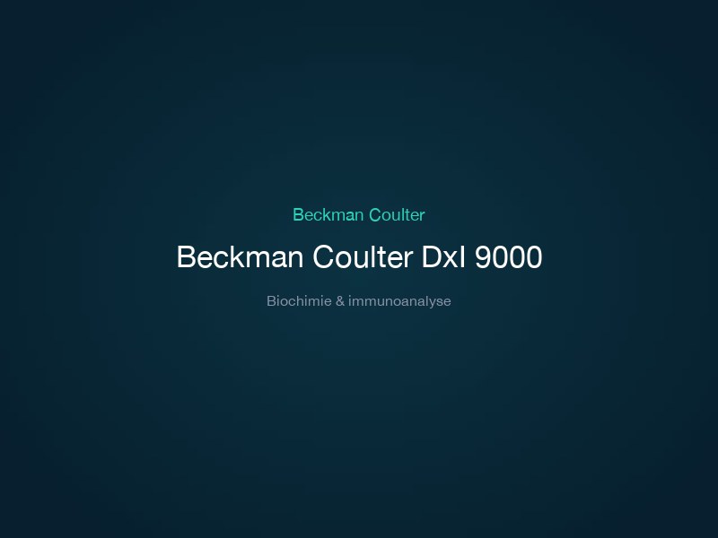 Beckman Coulter DxI 9000