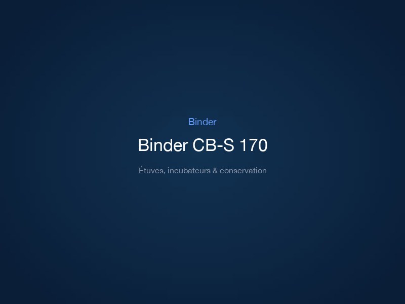 Binder CB-S 170