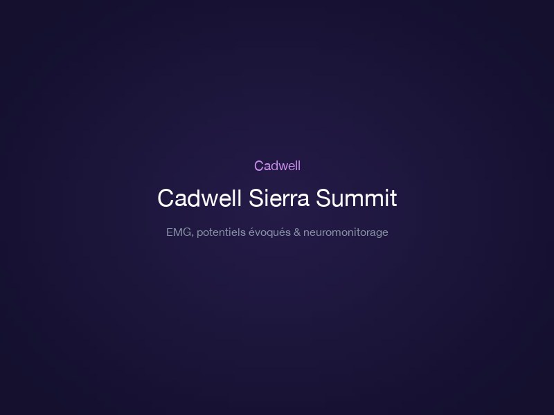 Cadwell Sierra Summit