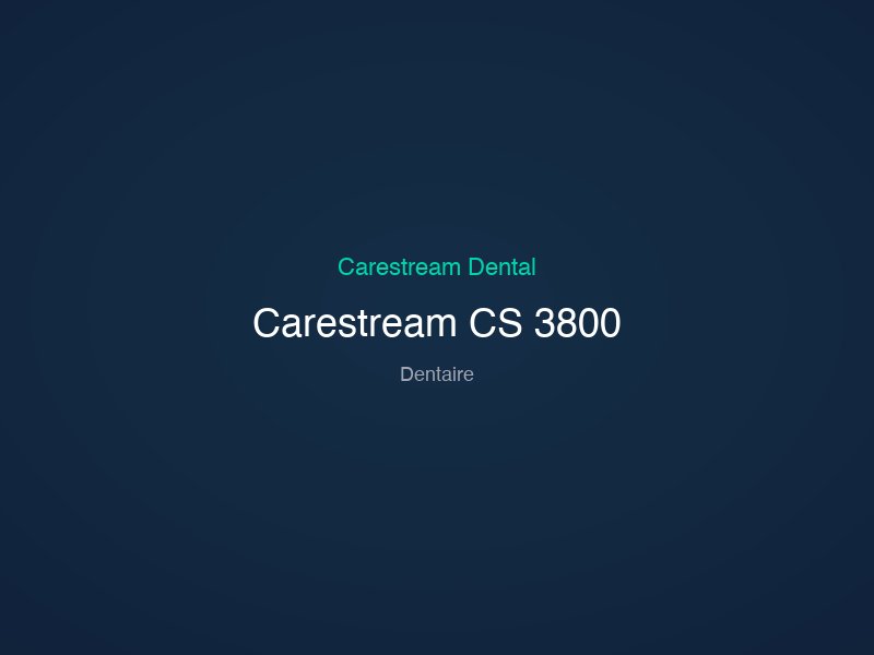 Carestream CS 3800