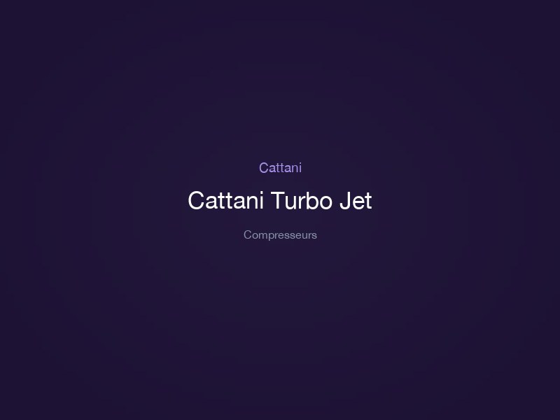 Cattani Turbo Jet