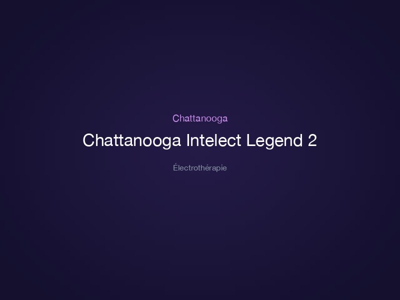 Chattanooga Intelect Legend 2