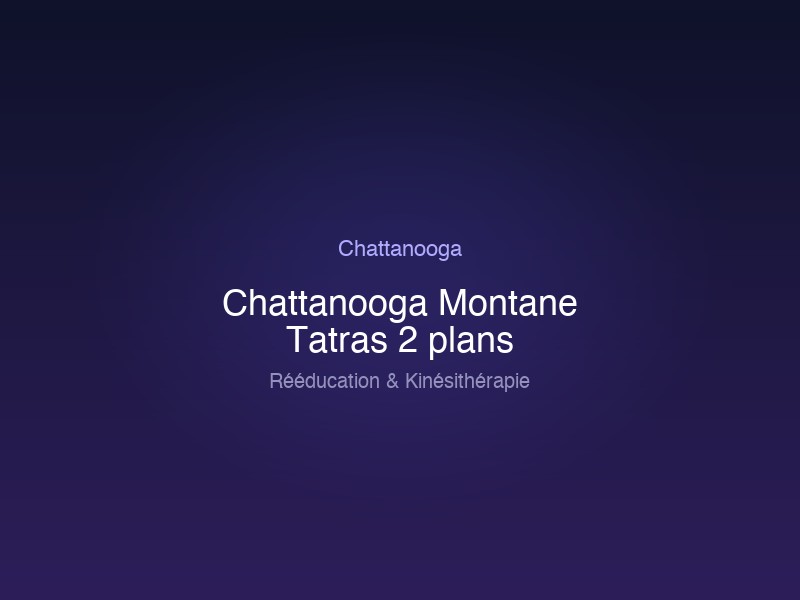 Chattanooga Montane Tatras 2 plans