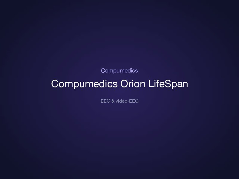 Compumedics Orion LifeSpan