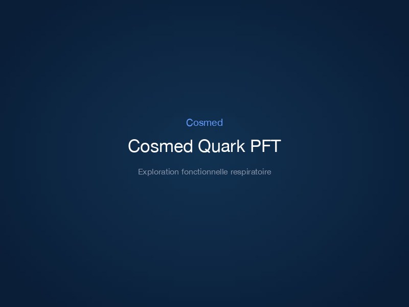 Cosmed Quark PFT