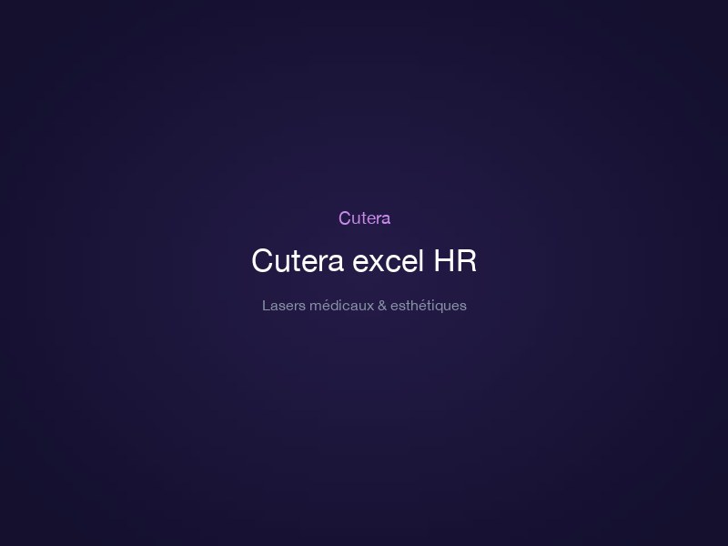 Cutera excel HR