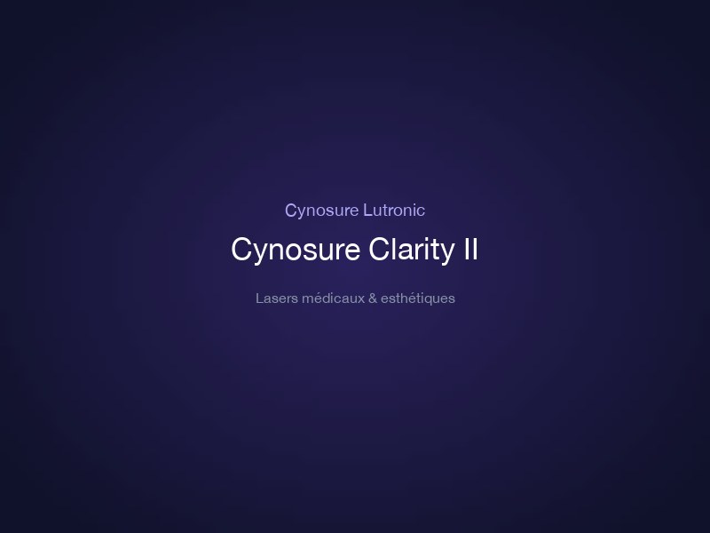 Cynosure Clarity II