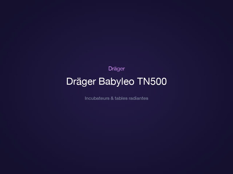 Dräger Babyleo TN500