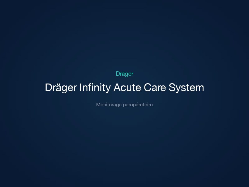 Dräger Infinity Acute Care System