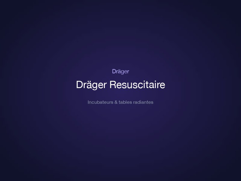 Dräger Resuscitaire