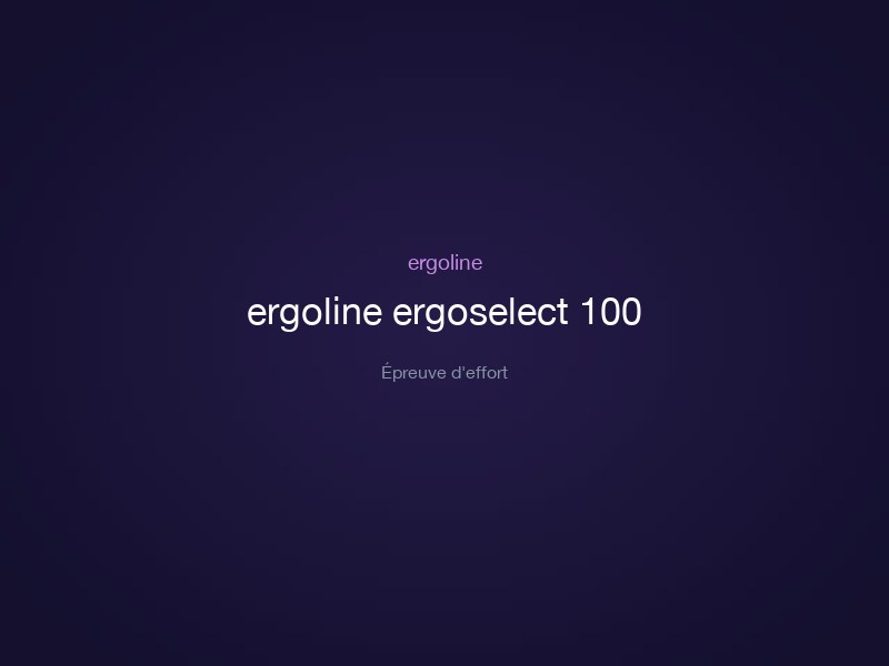 ergoline ergoselect 100
