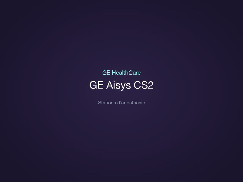 GE Aisys CS2