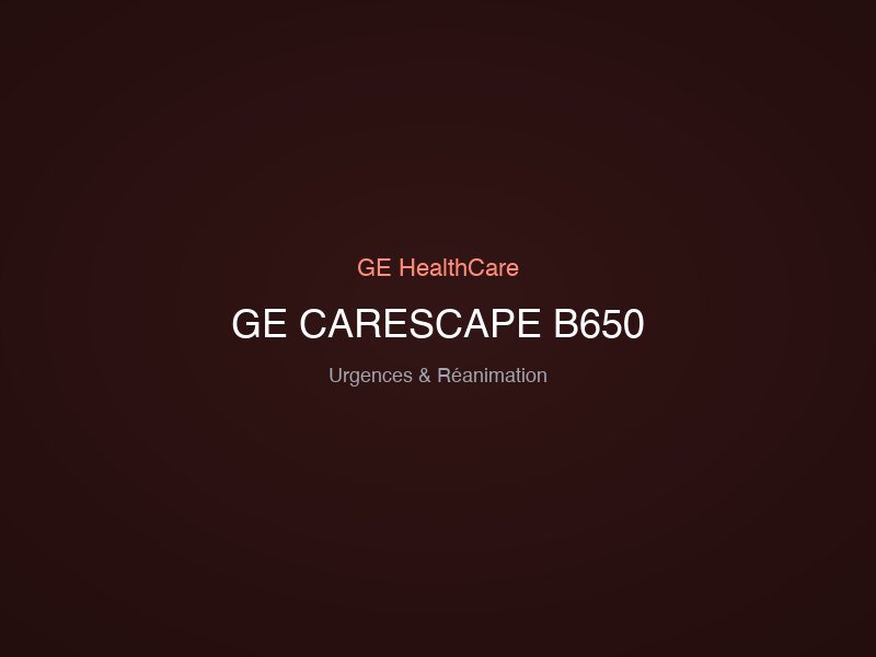 GE CARESCAPE B650