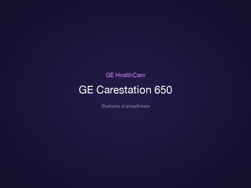 GE Carestation 650