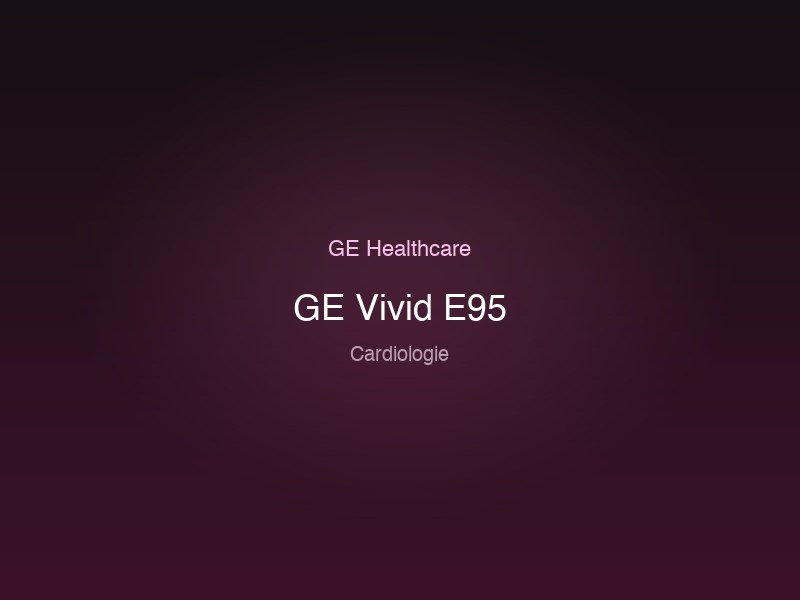 GE Vivid E95
