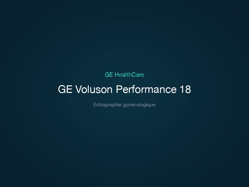 GE Voluson Performance 18