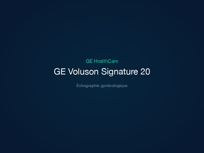 GE Voluson Signature 20