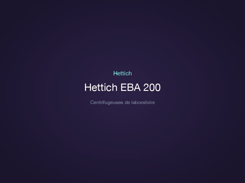 Hettich EBA 200