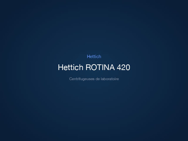 Hettich ROTINA 420