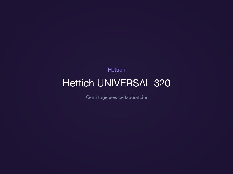Hettich UNIVERSAL 320