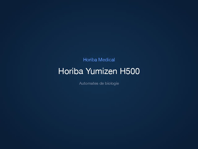 Horiba Yumizen H500