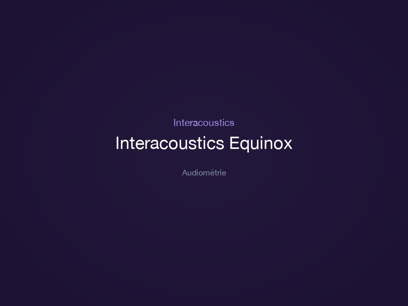 Interacoustics Equinox