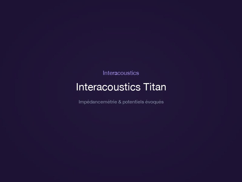Interacoustics Titan