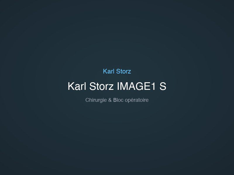 Karl Storz IMAGE1 S
