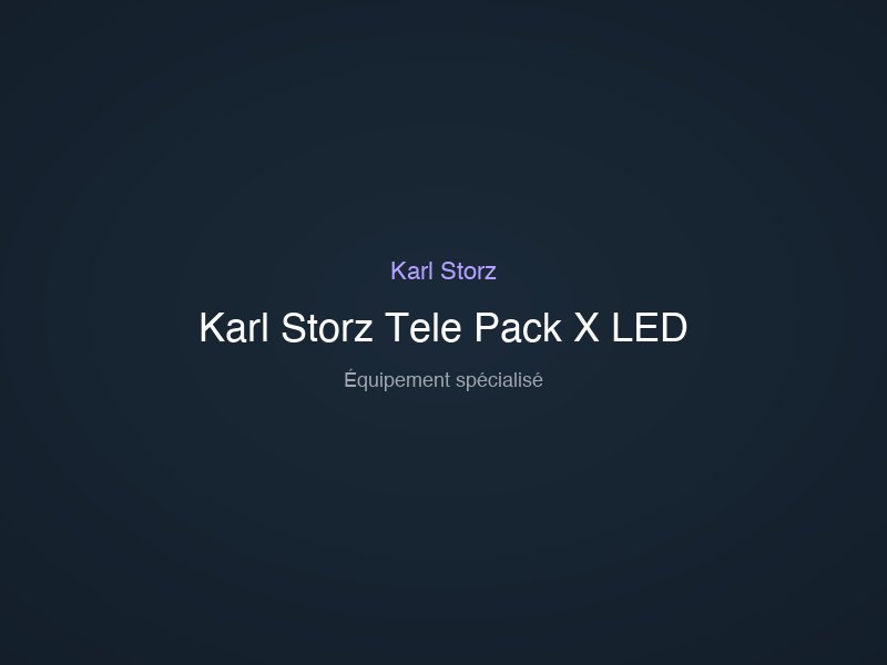 Karl Storz Tele Pack X LED