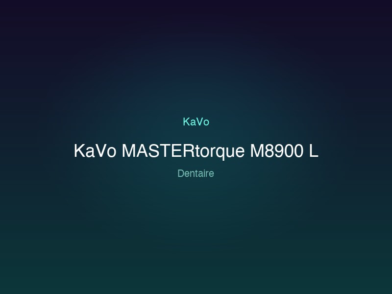 KaVo MASTERtorque M8900 L