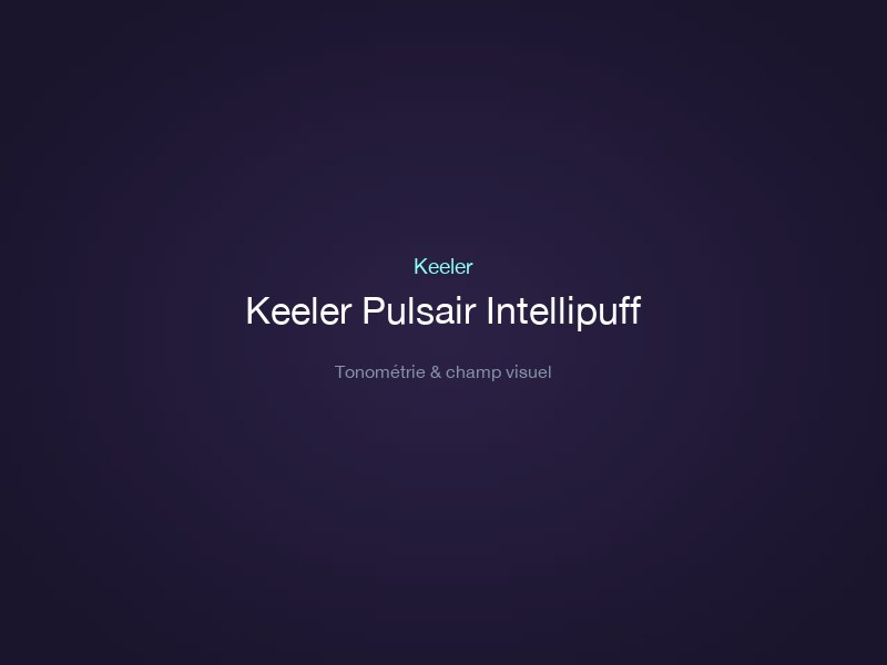 Keeler Pulsair Intellipuff