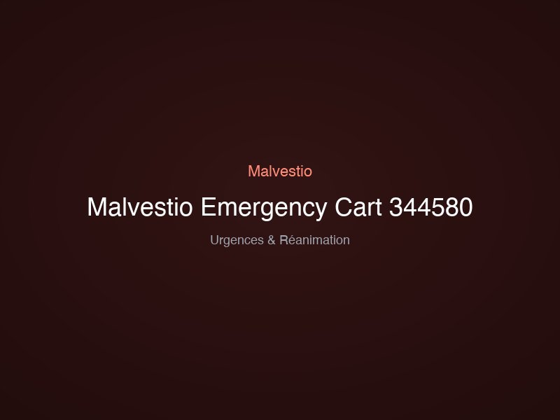 Malvestio Emergency Cart 344580