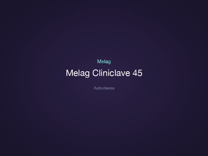 Melag Cliniclave 45