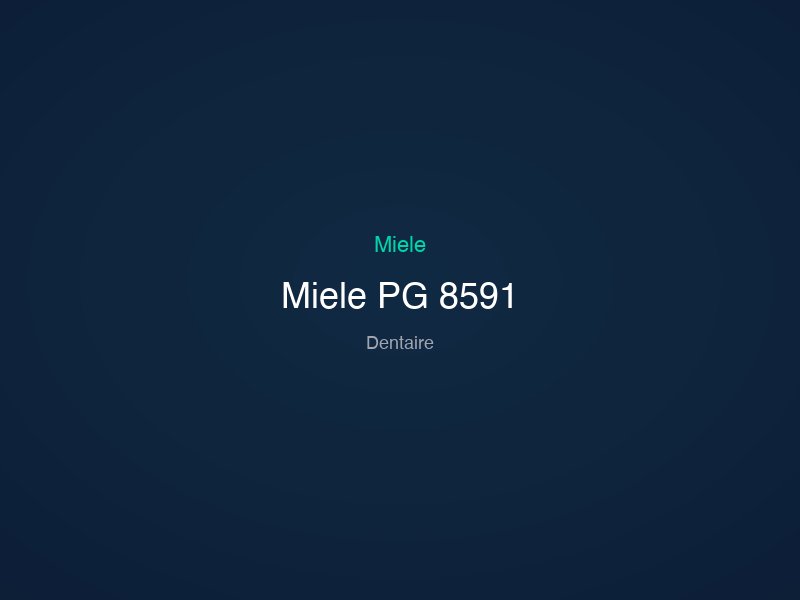 Miele PG 8591