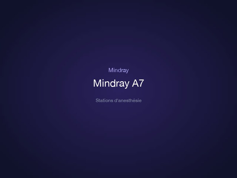 Mindray A7