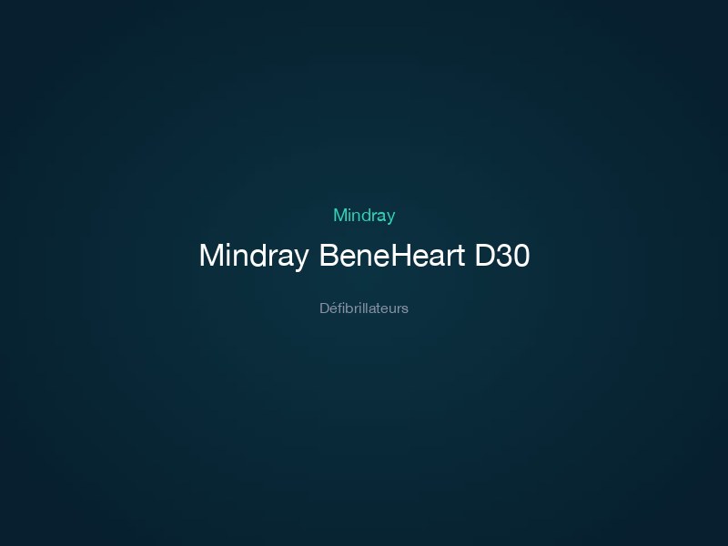 Mindray BeneHeart D30