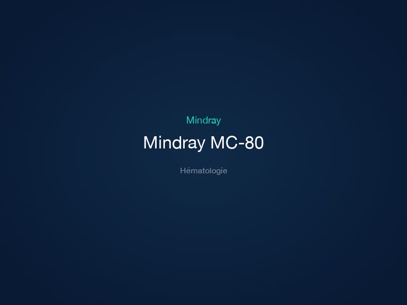 Mindray MC-80