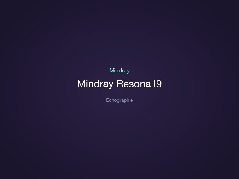 Mindray Resona I9