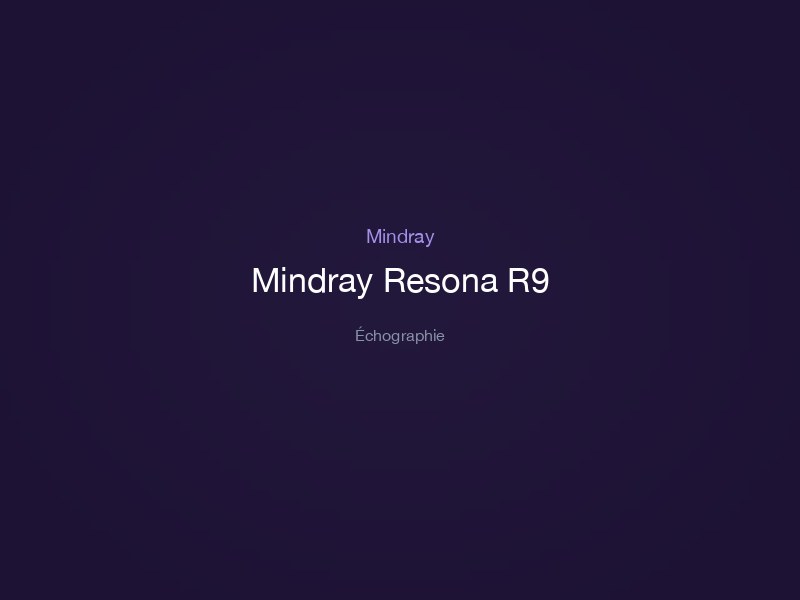 Mindray Resona R9