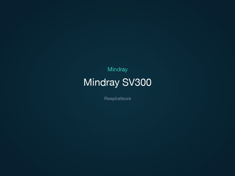 Mindray SV300