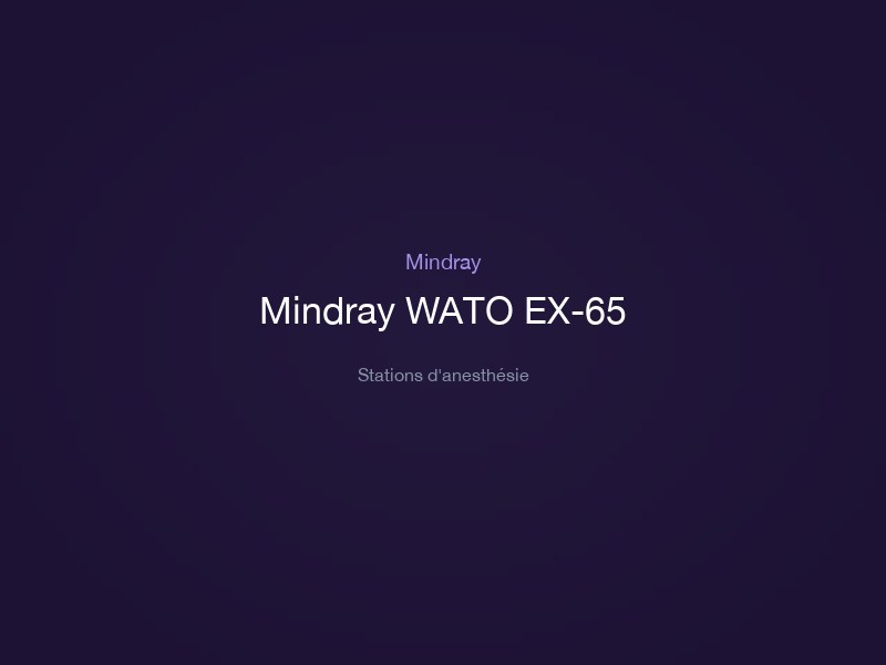 Mindray WATO EX-65