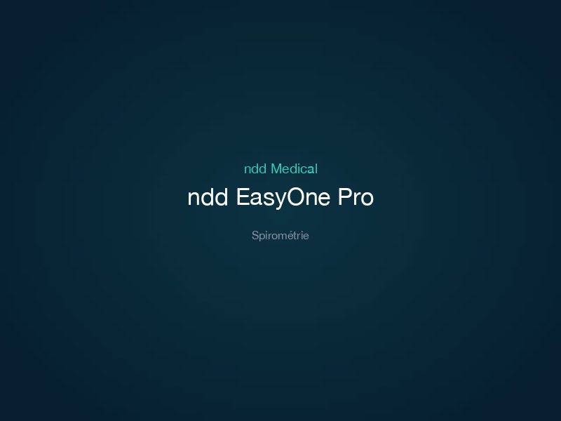 ndd EasyOne Pro