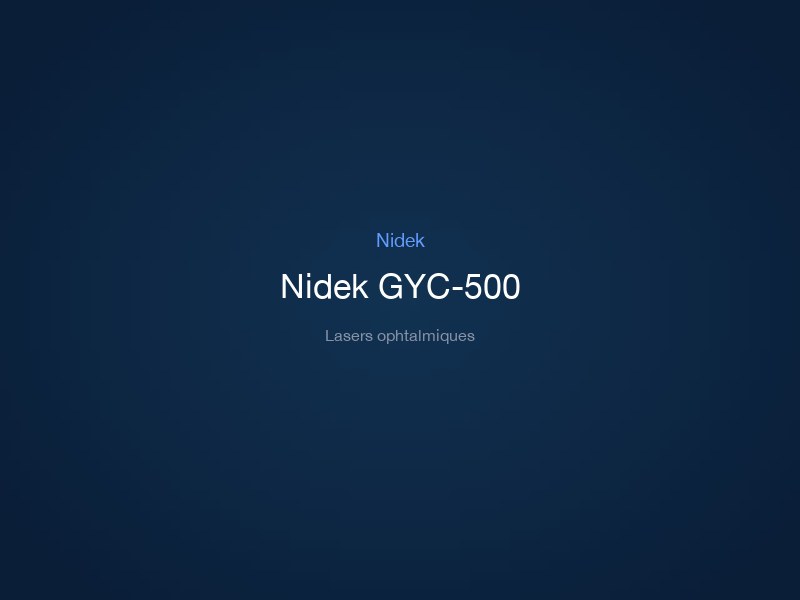 Nidek GYC-500